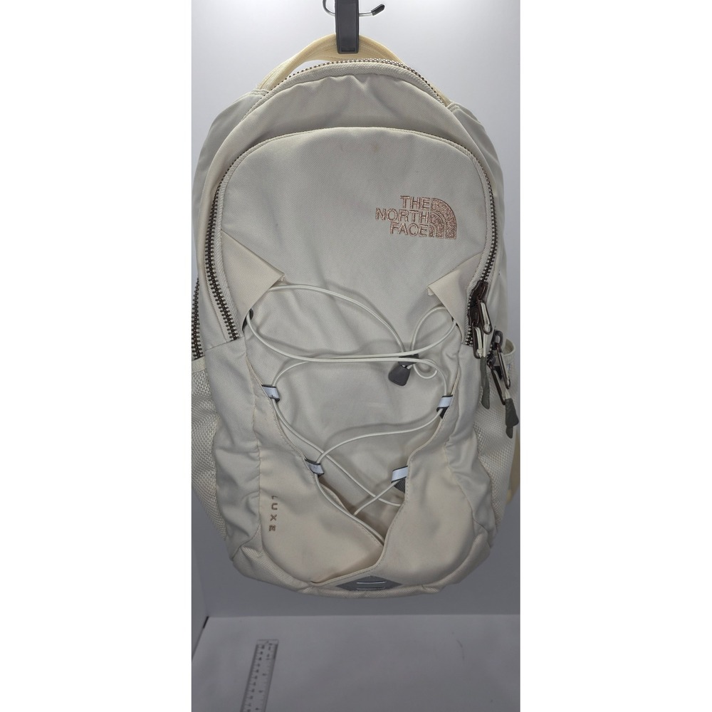 The North Face Jester Luxe Backpack Cream Rose Gold FlexVent Laptop Bag